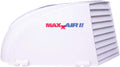 White MaxxAir II Vent Cover with Louvered Design - Front View | United RV Parts