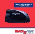 Black MaxxAir II RV Vent Cover - Side Profile with Features | United RV Parts