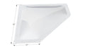 White Neo-Angle RV Skylight NSL2810W with 32x13 Inch Dimensions - Angle View | United RV Parts