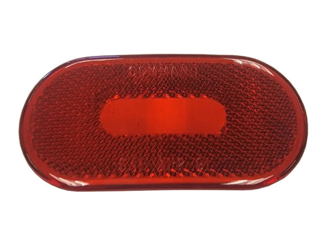 Red Polycarbonate Clearance Light Lens - Top View | United RV Parts