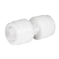 White Flair-It 1/2" PEX Coupler 06840 - 3/4 Angle View | United RV Parts