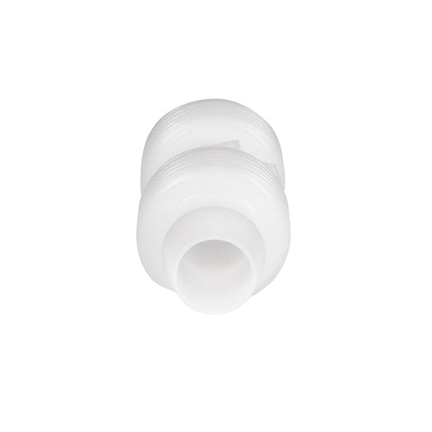 White Flair-It 1/2" PEX Coupler - Side Profile Without Caps | United RV Parts
