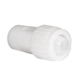 White Plastic Flair-It 06842 PEX MPT Coupling - 3/4 Angle View | United RV Parts