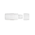 White Plastic Flair-It 06842 PEX Coupling Assembly Diagram - Side View | United RV Parts
