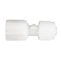 White Plastic Flair-It 1/2" x 1/2" FPT Swivel Coupling 06873 - Direct Side View | United RV Parts