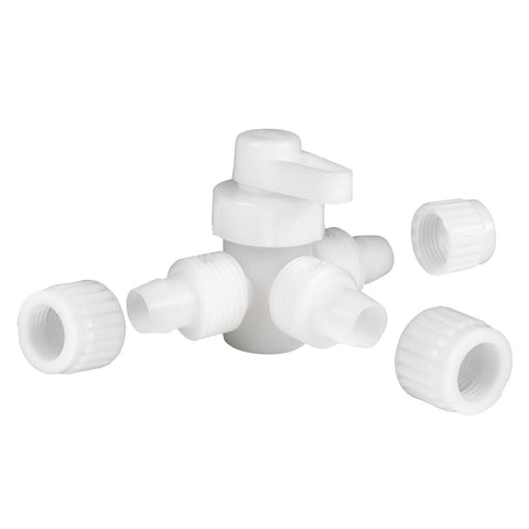 White Flair-It 3-Way Valve - Exploded Parts Diagram View | United RV Parts