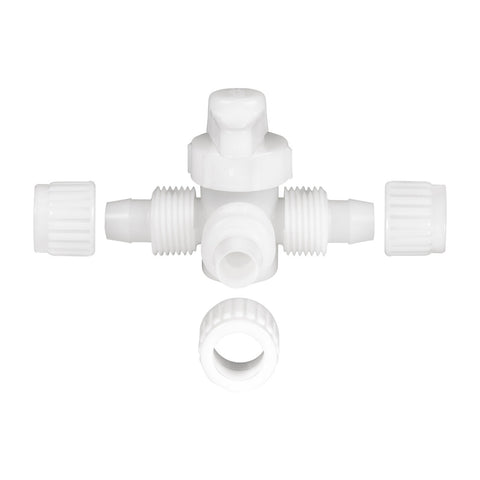 White PEX 3-Way Bypass Valve - Assembly Diagram Layout | United RV Parts