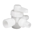 White 3 Way Bypass Valve without Caps - Three Quarter View | United RV Parts