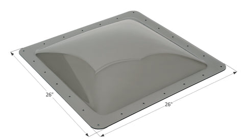Smoke Icon SL2222S RV Skylight Dome with 26x26 Dimensions - Angled View | United RV Parts