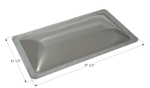 Smoke RV Skylight SL1733S with 21.5x37.5 Inch Dimensions - Size Reference View | United RV Parts