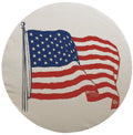 ADCO White Vinyl Spare Tire Cover American Flag Design 29.75 Inch - Product View | United RV Parts