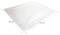 Icon SL2432C Clear RV Skylight 29.5x37.5 Inch Dimensions Diagram - Angled View | United RV Parts