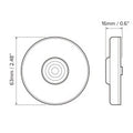 Dream Lighting CMB1SRR Round Clearance Light Dimensions Diagram 63mm x 16mm | United RV Parts