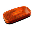 Amber PC LED Side Marker Clearance Light 3110101A - Angled Top View | United RV Parts