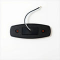 12V LED RV Clearance Light Black Mounting Base with Wiring Leads - Rear View | United RV Parts