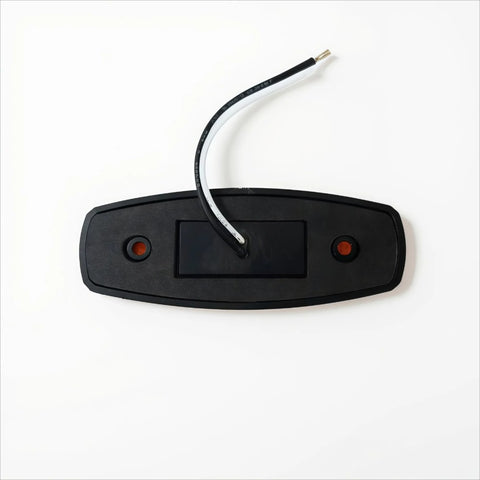 12V LED RV Clearance Light Black Mounting Base with Wiring Leads - Rear View | United RV Parts