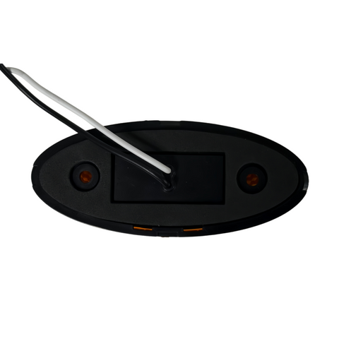 Dream Lighting Oval LED Trailer Side Marker Light - Back View Showing Wiring and LED Diodes | United RV Parts