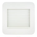 White Slim Shade RV Vent Assembly - Closed Position Front View | United RV Parts