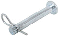 Zinc-Plated Steel Equal-i-zer Trailer Hitch Socket Pin with Clip Attached - Angled View | United RV Parts