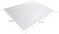 White RV Skylight Dome SL2432W with 29.5x37.5 Inch Dimensions - Measurement View | United RV Parts