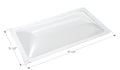 Icon Clear RV Skylight SL1733C with 21.5x37.5 Inch Dimensions - Measurement View | United RV Parts
