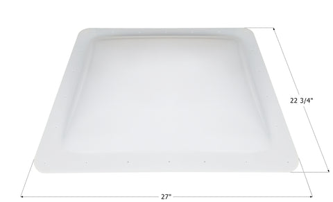 White RV Skylight SL1823W with Dimensions 27x22.75 Inch - Front View | United RV Parts