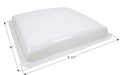 White RV Skylight Dome SL2728W - Dimensions 30x31.5 Inch with Flange | United RV Parts