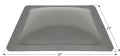Smoke Polycarbonate RV Skylight 19x23 with 27x23 Dimensions - Top View | United RV Parts