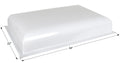 White Icon RV Skylight SL2032W 5-Inch Bubble Dome - Angled View with 22x34 Inch Dimensions | United RV Parts