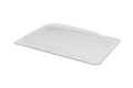 White Polycarbonate RV Skylight Dome with Mounting Flange - Angled Top View | United RV Parts