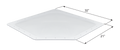 White Icon NSL2717W RV Skylight Replacement Dome - Dimension Diagram 32x21 Inch | United RV Parts