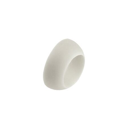 White Plastic Cone Seal 1/2" NPT to NPS Fitting - Angled View | United RV Parts