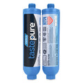 Blue Camco TastePURE Water Filters - Front and Back View with Certifications | United RV Parts