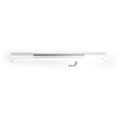 Camco RV Screen Door Cross Bar 42186 White Handles with Silver Aluminum Bar - Front View | United RV Parts