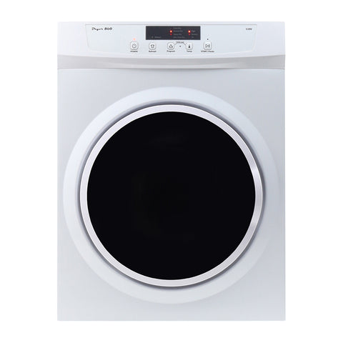 White Pinnacle 18-860 Compact RV Dryer - Front View 3.5 Cu Ft | United RV Parts