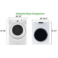 Compact RV Dryer Size Comparison Chart - Standard vs Small Stackable | United RV Parts