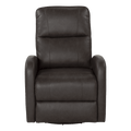 Brown Leather Thomas Payne Swivel Recliner - Front Upright View | United RV Parts