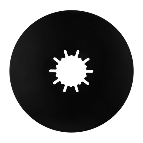 Black Camco 12 Inch Fifth Wheel Lube Disc - Side Angle | United RV Parts