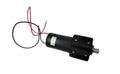 Black BAL 231000 12V Stabilizer Jack Motor with Gearbox - Side View | United RV Parts