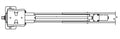 BAL 231000 Stabilizer Jack Motor Technical Diagram - Top View Schematic | United RV Parts