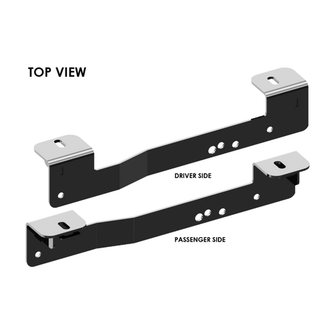 PullRite 2734 ISR Custom Mounting Brackets Driver and Passenger Side - Top View | United RV Parts