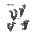 PullRite 2742 Fifth Wheel Hitch Brackets Driver and Passenger Side - Top View | United RV Parts