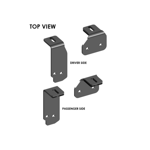 PullRite 2744 ISR Hitch Mounting Brackets Driver and Passenger Side - Top View | United RV Parts