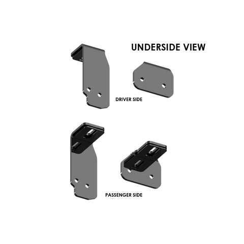 PullRite 2744 ISR Hitch Mounting Brackets Driver and Passenger Side - Underside View | United RV Parts
