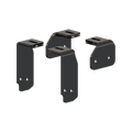 Black Steel ISR Series Custom Mounting Brackets - Angled View | United RV Parts