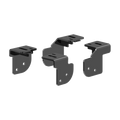 Black Steel Custom Mounting Brackets - Angled View | PullRite ISR Series 2762 GM 2500 3500