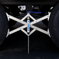 BAL X-Chock XL 28014 Installed Between RV Tires - Usage View | United RV Parts