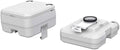 Seaflo SFPT-10-01 Portable Toilet 2.6 Gallon - Upper & Lower Tank Separated View | United RV Parts