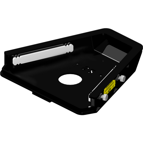 Black Metal PullRite Quick Connect Capture Plate 331725 - Top View | United RV Parts