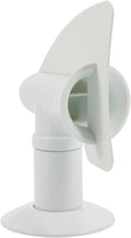 White Camco Cyclone RV Holding Tank Vent - Rear View Showing Airflow Chamber | United RV Parts